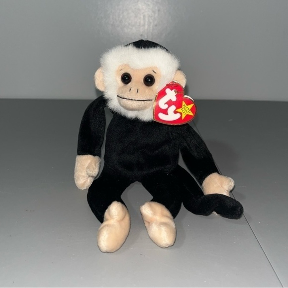 Ty Mooch the Spider Monkey Beanie Baby 98/99 TAG ERRORS SPELLING NWT